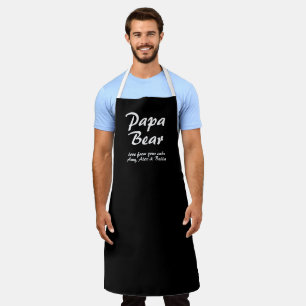 Father’s Day Papa Bear script Apron