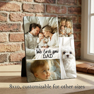 Father’s Day Photo Collage - We Love You Dad Plaque
