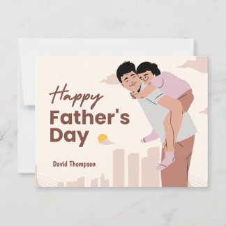 Father’s Day Postcard – Loving Dad Moment