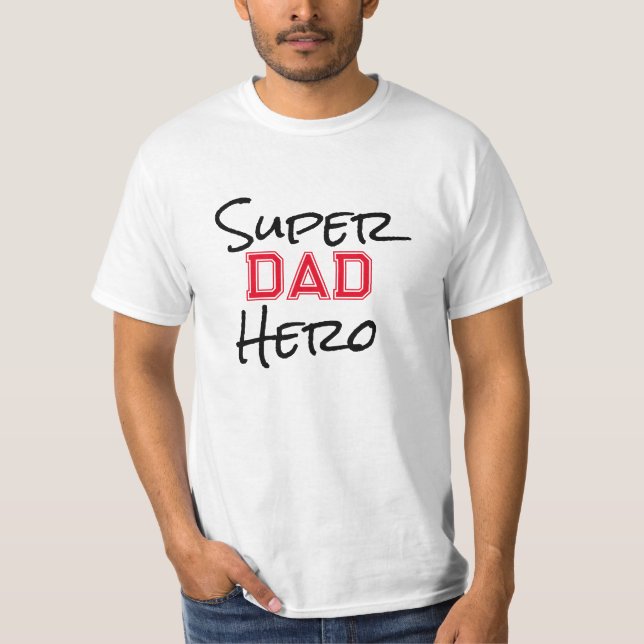 Father’s Day Superhero Super-dad T-Shirt (Front)