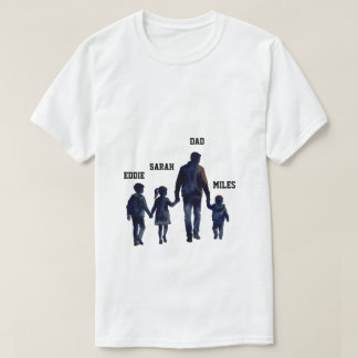 Father’s Day Watercolor Family Sunset T-Shirt