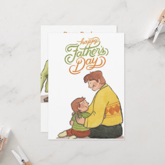 Father’s Day Watercolor Greeting Card for Dad | Cu