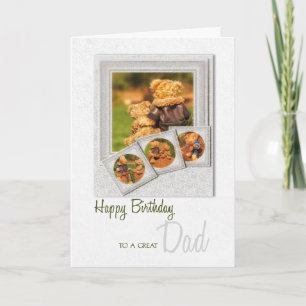 Father Sentimental Teddy Bear Theme Birthday Card