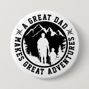 Father & Son Adventure   Father's Day    7.5 Cm Round Badge