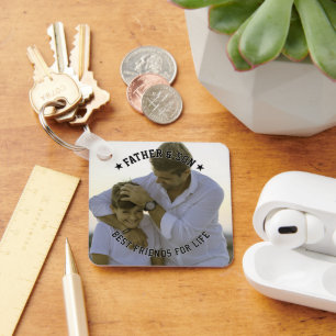 Father & Son Custom Photo Best Friend Fathers Day Key Ring