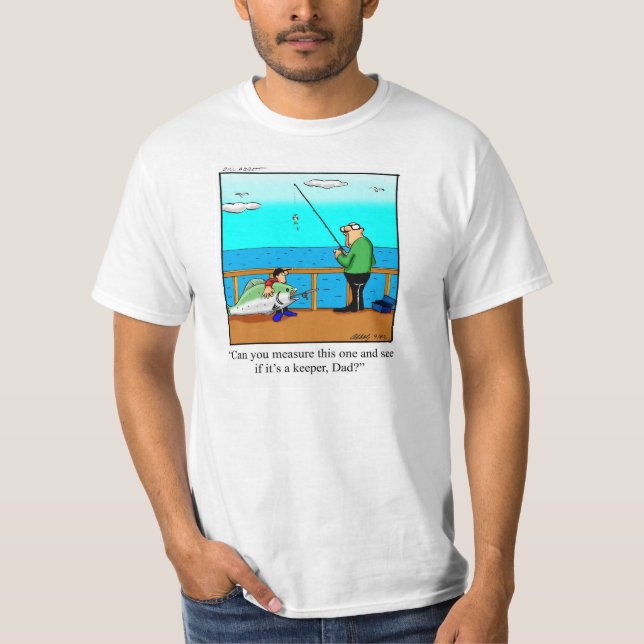 Father &Son Fishing Humour Tee Shirt Gift (Front)