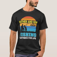 Father Son fishing partners Fisherman Fisher Dad