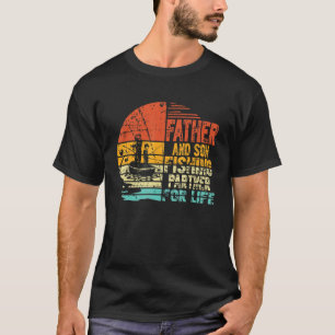 Father & Son Fishing Partners For Life Retro Mens T-Shirt