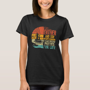 Father & Son Fishing Partners For Life Retro Mens T-Shirt