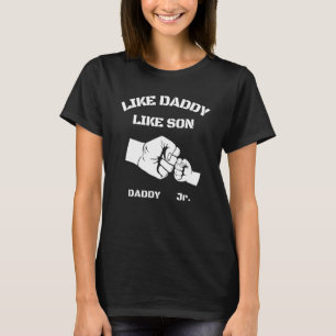 Father Son Fist Bump Matching Father s Day Daddy D T-Shirt