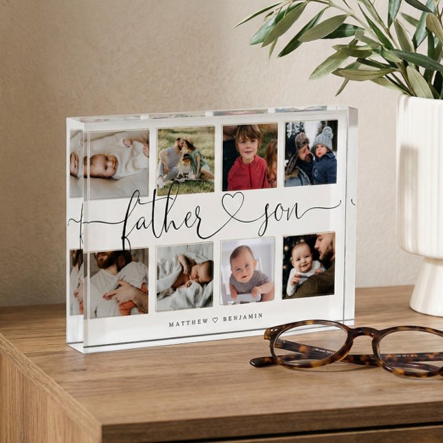 Father Son Heart Script | Photo Grid Collage Block (Creator Uploaded)