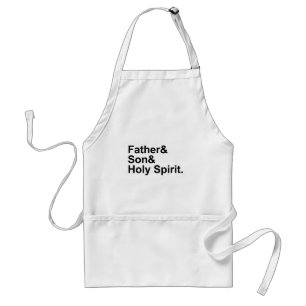Father Son Holy Spirit   The Holy Trinity God Standard Apron
