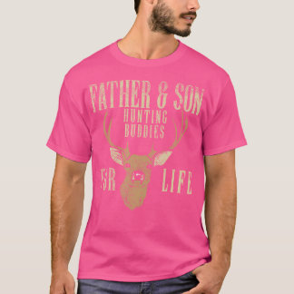 Father Son Hunting Buddies Matching Hunter Dad Men T-Shirt