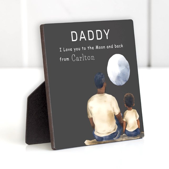 Father Son Moon Message Plaque (Creator Uploaded)
