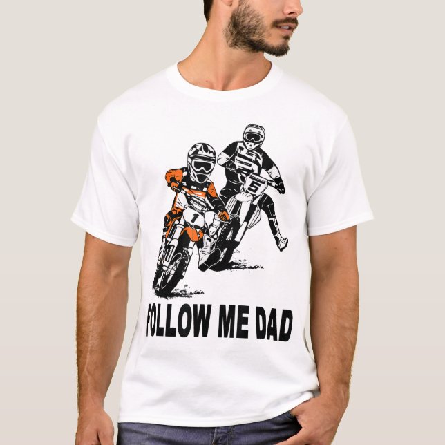 Father & Son Motocross Dirt Bike Kids MX T-Shirt (Front)