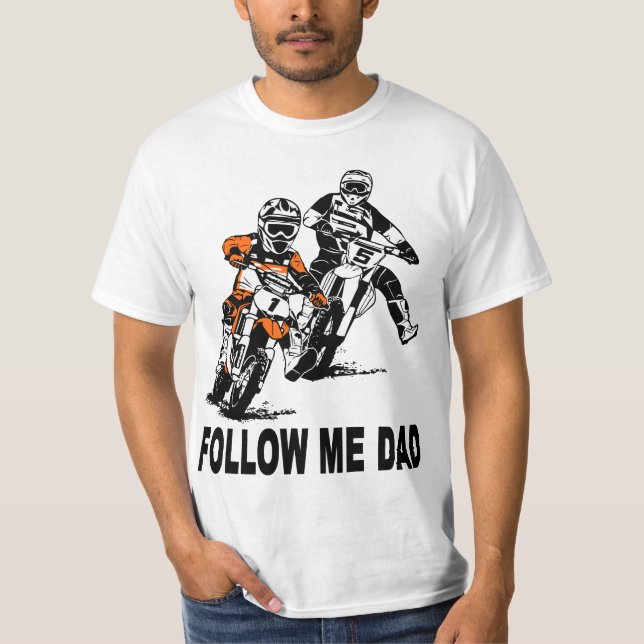 Father & Son Motocross Dirt Bike MX T-Shirt (Front)