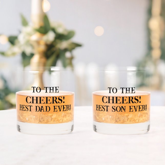 Father & Son Whiskey Glasses  (Insitu (Wedding))