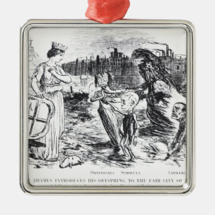 Father Thames Introduces his Offspring Metal Tree Decoration