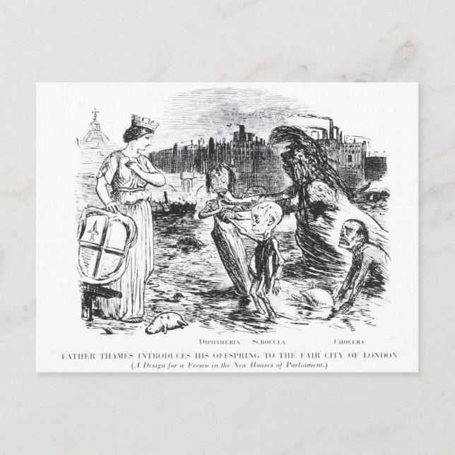 Father Thames Introduces his Offspring Postcard (Front)