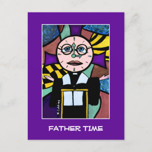 Father Time  - Time Pieces Postcard