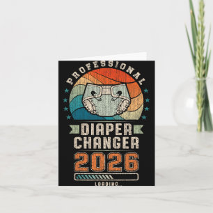 Father To Be Future Daddy, Expecting Dad 2026 Diap Card
