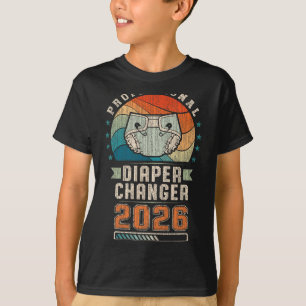 Father To Be Future Daddy, Expecting Dad 2026 Diap T-Shirt