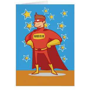 Father-to-be Superhero on Father's Day