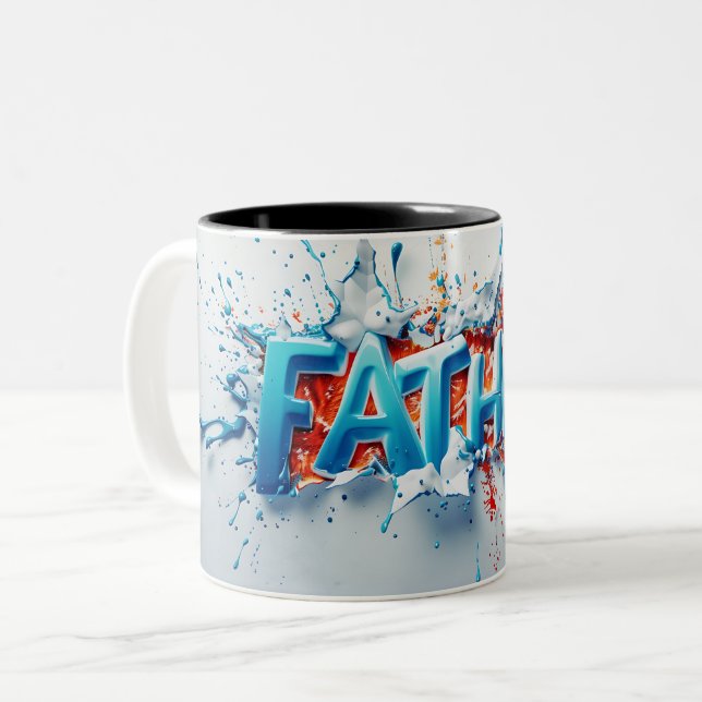 Father Two-Tone Coffee Mug (Front Left)