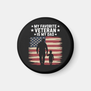 Father Veterans Day Dad Proud Magnet