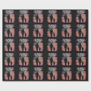 Father Veterans Day Dad Proud Wrapping Paper