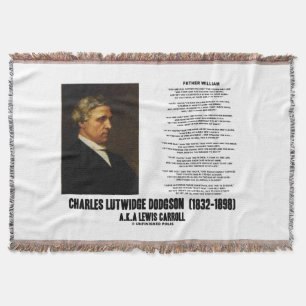 Father William Wonderland Charles Lutwidge Dodgson Throw Blanket