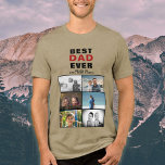 Father with Kids and Family Dad 6 Photo Collage<br><div class="desc">Best Dad Father with Kids and Family Dad 6 Photo Collage t-shirt. Collage of 6 photos,  father`s name with a sweet message and names of children. Add your 6 favourite family photos. Sweet keepsake and a gift for birthday,  Father`s Day or Christmas for a dad,  new dad or grandfather.</div>