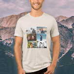 Father with Kids and Family Dad 6 Photo Collage<br><div class="desc">Best Dad Father with Kids and Family Dad 6 Photo Collage t-shirt. Collage of 6 photos. Add your 6 favourite family photos. Sweet keepsake and a gift for birthday,  Father`s Day or Christmas for a dad,  new dad or grandfather.</div>