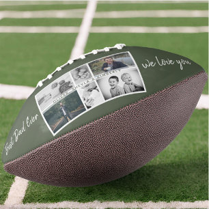 Father with Kids and Family Dad Photo Collage American Football