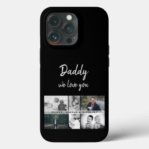 Father with Kids and Family Dad Photo Collage Case-Mate iPhone Case