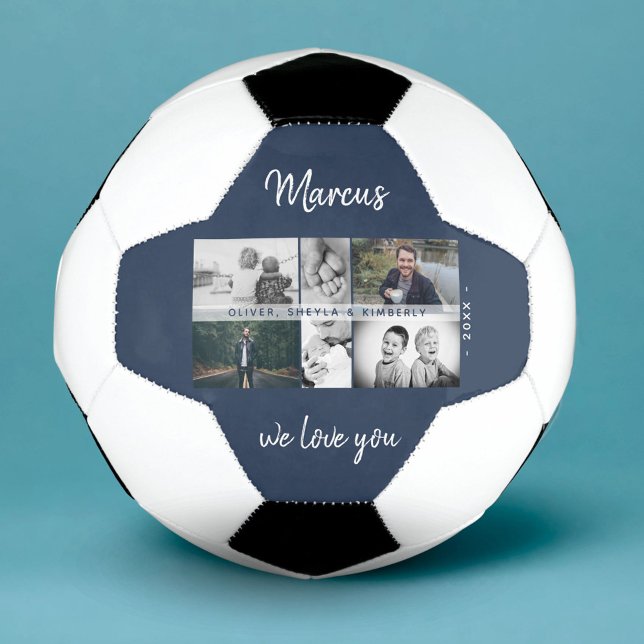 Father with Kids and Family Dad Photo Collage Football (Creator Uploaded)