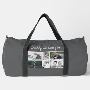 Father with Kids and Family Dad Photo Duffle Bag