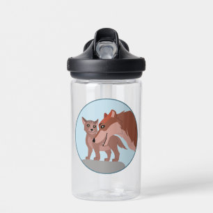 Father Wolf and Pup Water Bottle