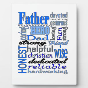Father Words Day Dad Daddy Papa Pawpaw Plaque