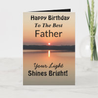 Father Your Light Shines Bright Happy Birthday