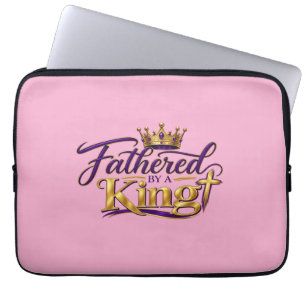 Fathered by a King Laptop Sleeve