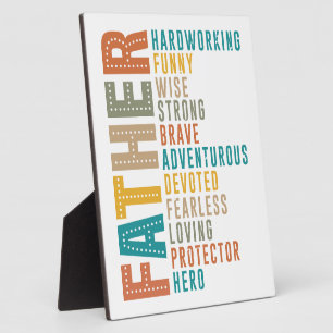 Fatherhood a Tribute to Every Dad’s Strength Plaque