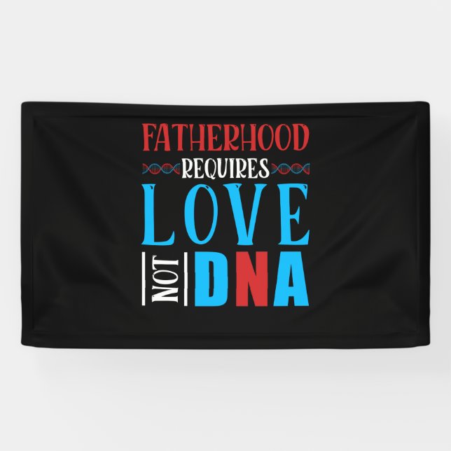 Fatherhood Father's Day for Stepdad Stepfather Banner (Horizontal)