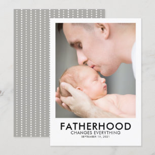 Fatherhood Father's Day Photo Card