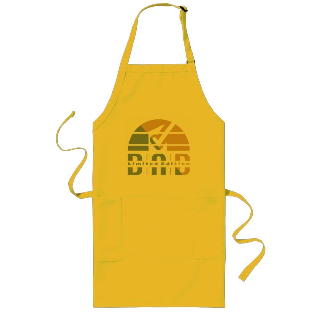 Fatherhood Is Unconditional Love: The Dad Edition Long Apron (Front)