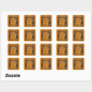 Fatherhood Legacy Vintage Father's Day  Square Sticker
