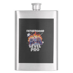 Fatherhood level pro gaming hip flask