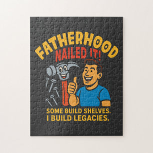 Fatherhood nailed it gifts for dads jigsaw puzzle