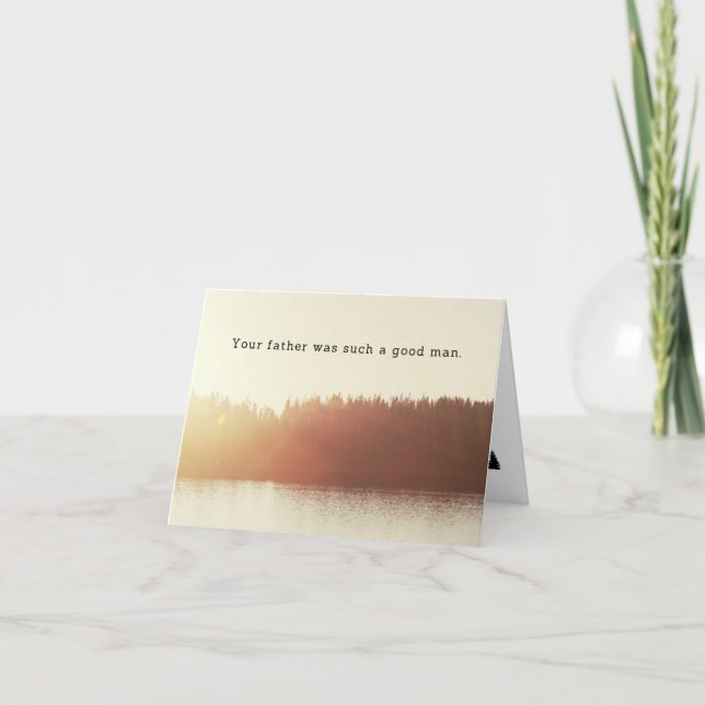 Fatherless Father's Day - Proud Dad - Horizontal Thank You Card (Front)