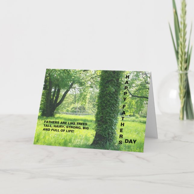 FATHERS ARE LIKE TREES CARD (Front)